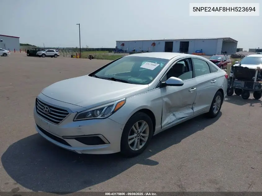 5NPE24AF8HH523694 2017 Hyundai Sonata