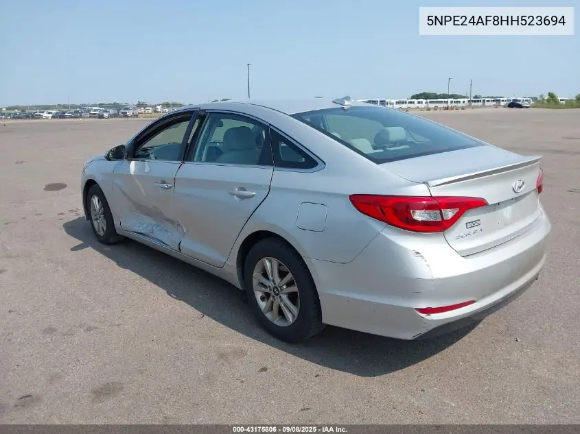 5NPE24AF8HH523694 2017 Hyundai Sonata