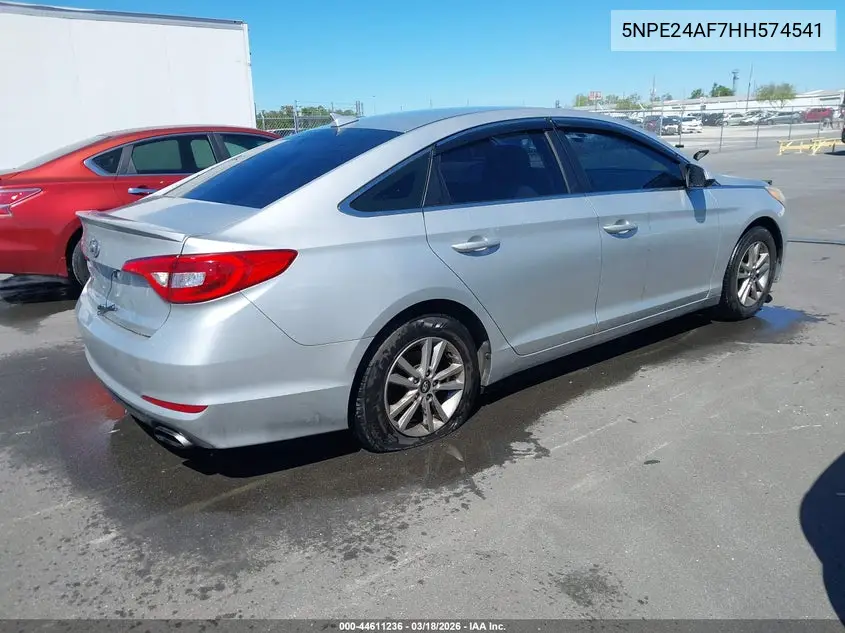 5NPE24AF7HH574541 2017 Hyundai Sonata