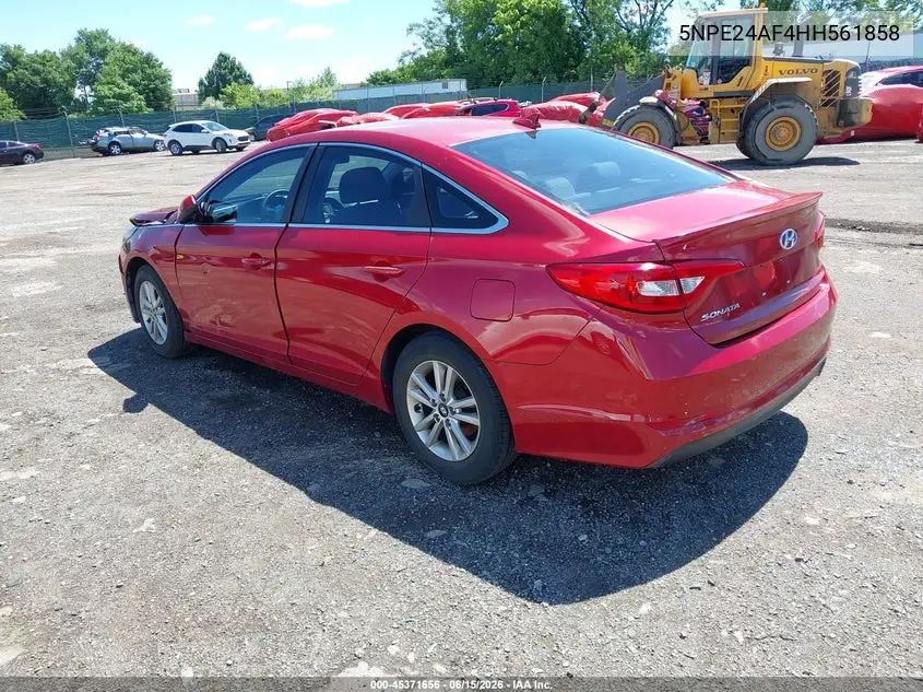 2017 Hyundai Sonata VIN: 5NPE24AF4HH561858 Lot: 45371656