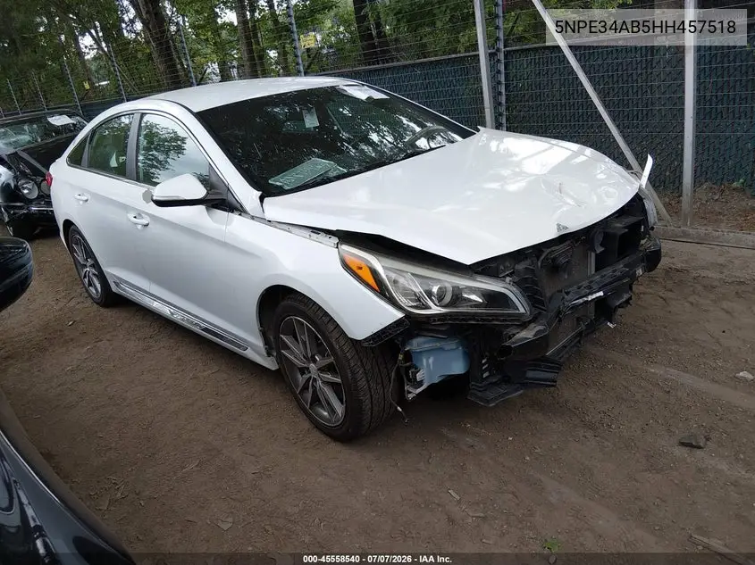 2017 Hyundai Sonata Sport 2.0T VIN: 5NPE34AB5HH457518 Lot: 45558540