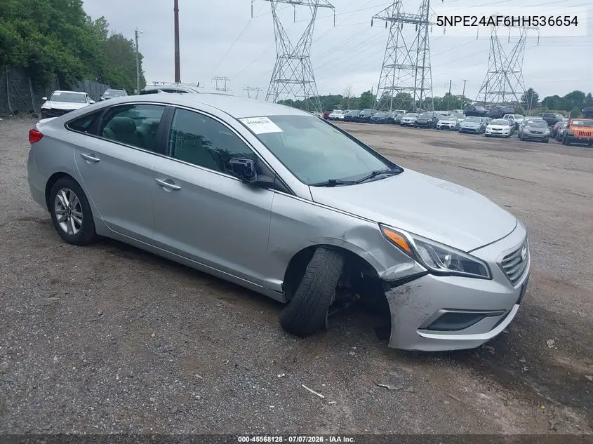2017 Hyundai Sonata VIN: 5NPE24AF6HH536654 Lot: 45568128