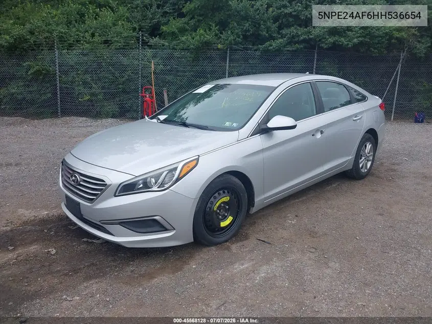 2017 Hyundai Sonata VIN: 5NPE24AF6HH536654 Lot: 45568128