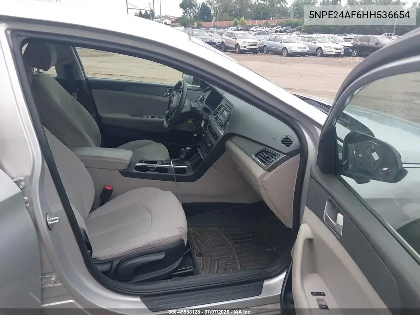 2017 Hyundai Sonata VIN: 5NPE24AF6HH536654 Lot: 45568128