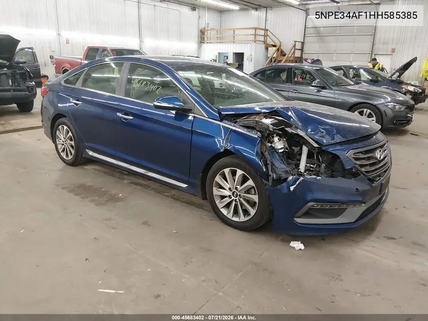 2017 Hyundai Sonata Sport VIN: 5NPE34AF1HH585385 Lot: 45683402