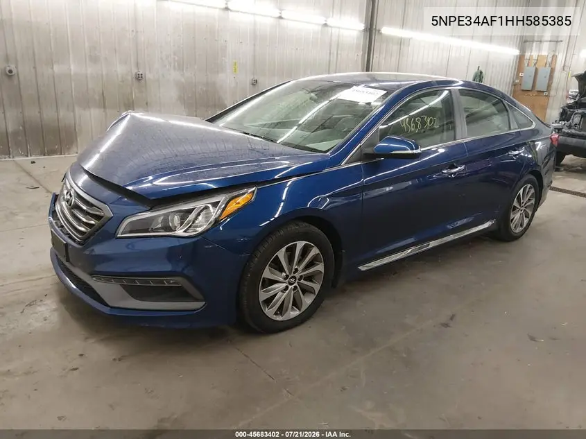 2017 Hyundai Sonata Sport VIN: 5NPE34AF1HH585385 Lot: 45683402