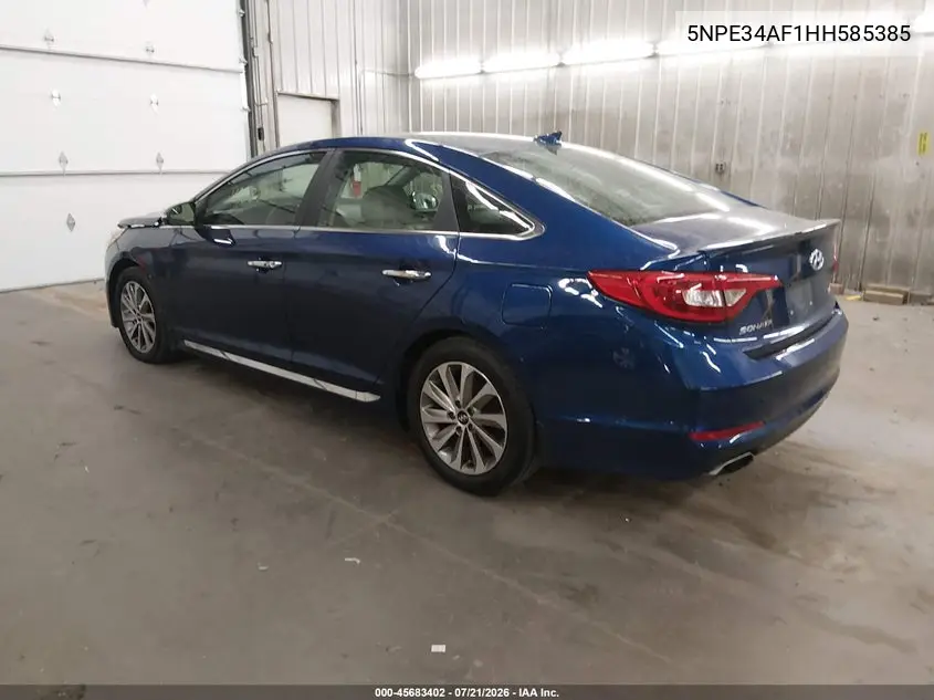 2017 Hyundai Sonata Sport VIN: 5NPE34AF1HH585385 Lot: 45683402