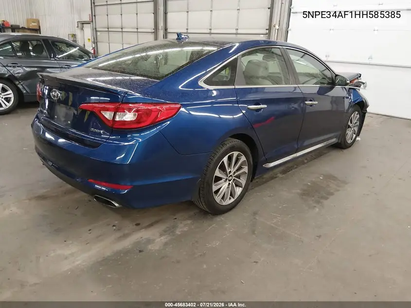 2017 Hyundai Sonata Sport VIN: 5NPE34AF1HH585385 Lot: 45683402