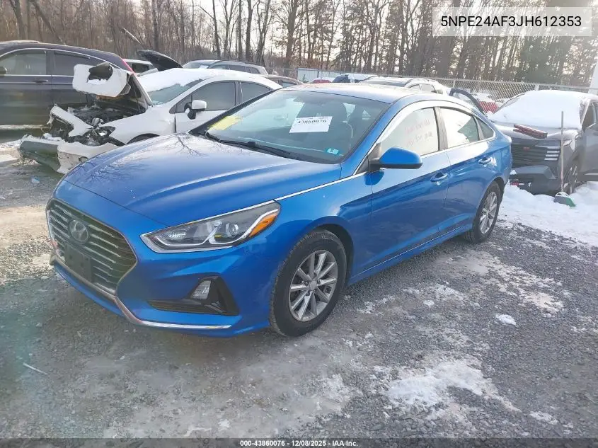 5NPE24AF3JH612353 2018 Hyundai Sonata Se