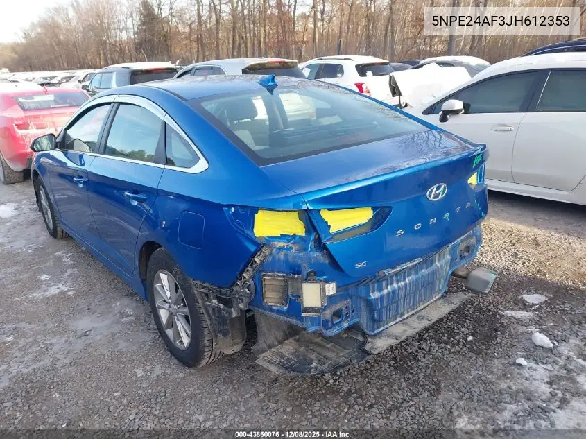 5NPE24AF3JH612353 2018 Hyundai Sonata Se