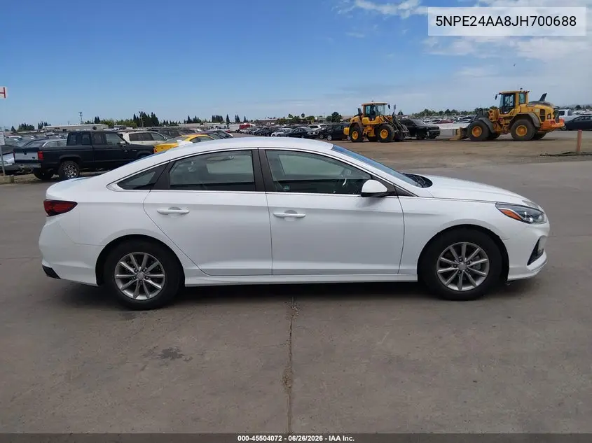 2018 Hyundai Sonata Eco VIN: 5NPE24AA8JH700688 Lot: 45504072