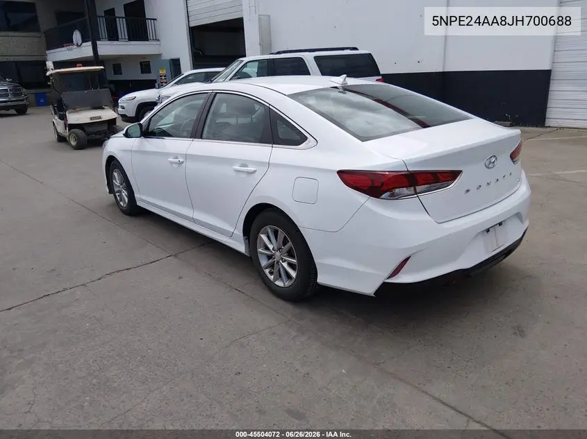 2018 Hyundai Sonata Eco VIN: 5NPE24AA8JH700688 Lot: 45504072