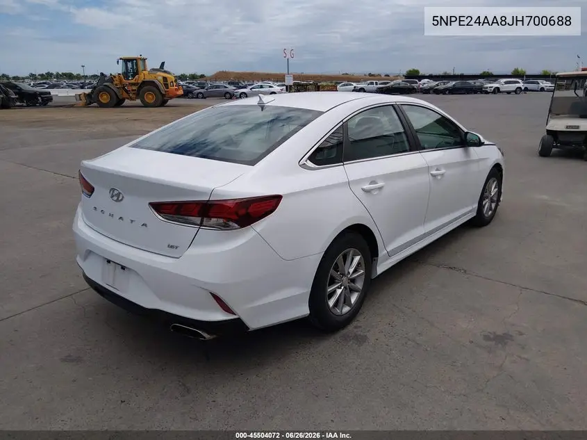 2018 Hyundai Sonata Eco VIN: 5NPE24AA8JH700688 Lot: 45504072