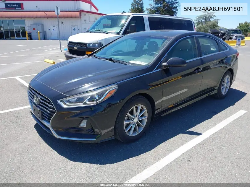 2018 Hyundai Sonata Eco VIN: 5NPE24AA8JH691801 Lot: 45614445
