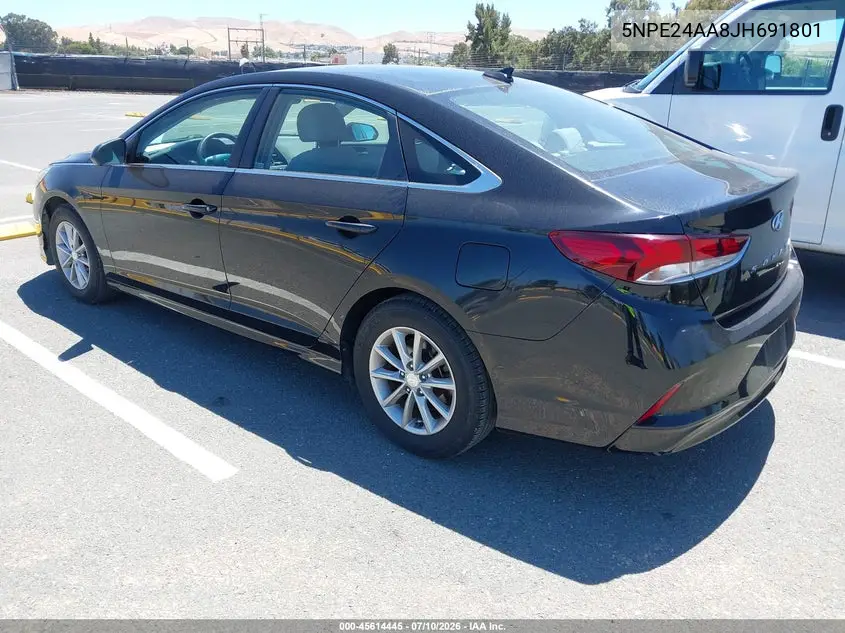 2018 Hyundai Sonata Eco VIN: 5NPE24AA8JH691801 Lot: 45614445