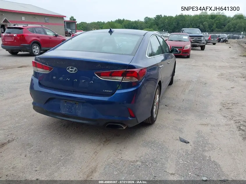 2018 Hyundai Sonata Limited VIN: 5NPE34AFXJH641300 Lot: 45695387