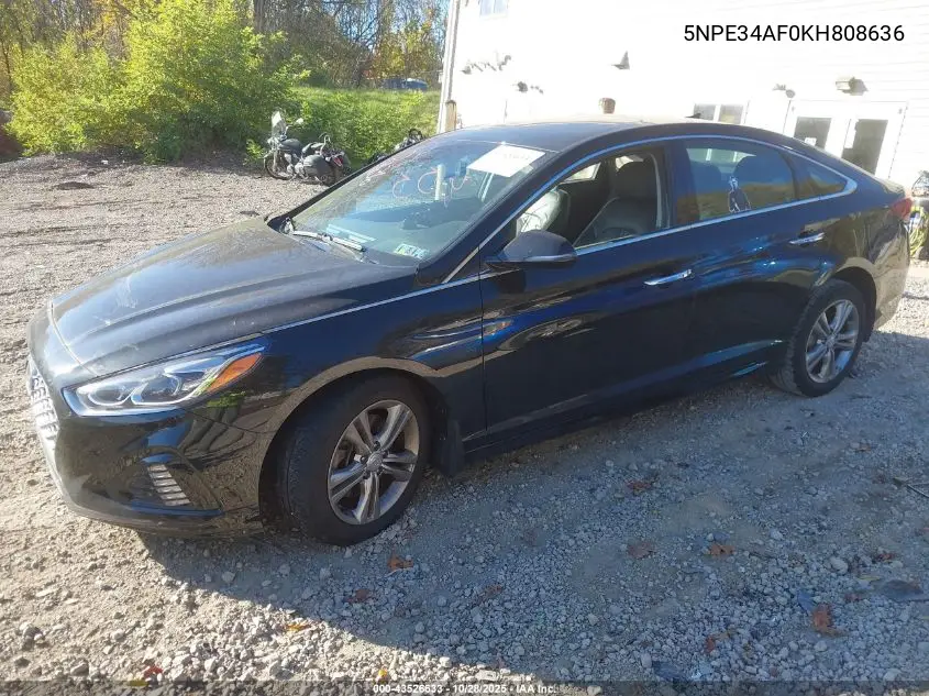 5NPE34AF0KH808636 2019 Hyundai Sonata Limited