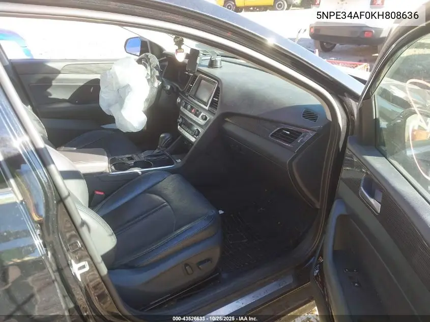 5NPE34AF0KH808636 2019 Hyundai Sonata Limited