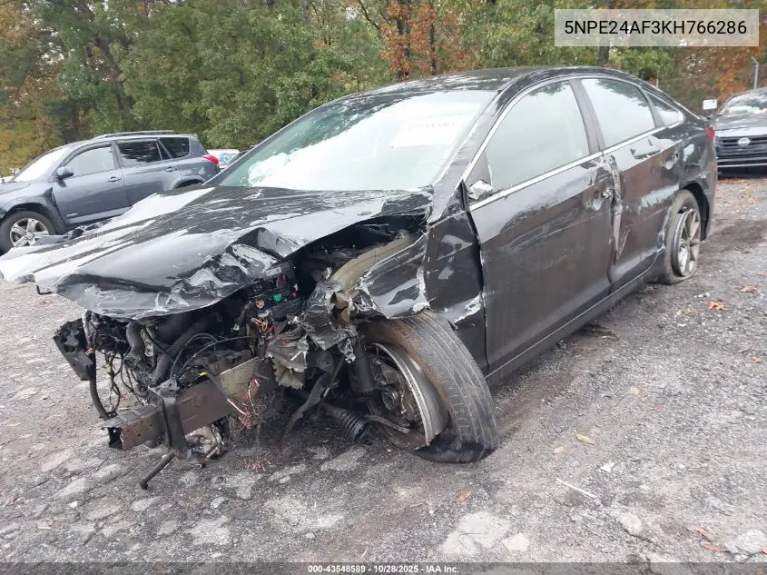 5NPE24AF3KH766286 2019 Hyundai Sonata Se