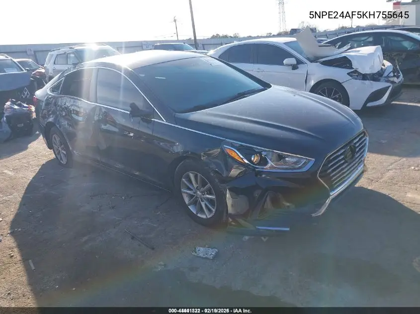 5NPE24AF5KH755645 2019 Hyundai Sonata Se