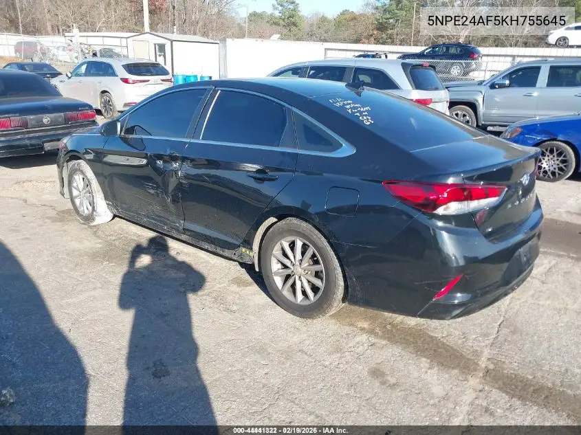5NPE24AF5KH755645 2019 Hyundai Sonata Se