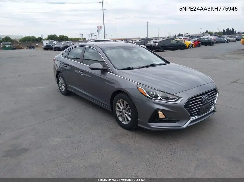 2019 Hyundai Sonata Eco VIN: 5NPE24AA3KH775946 Lot: 45631757