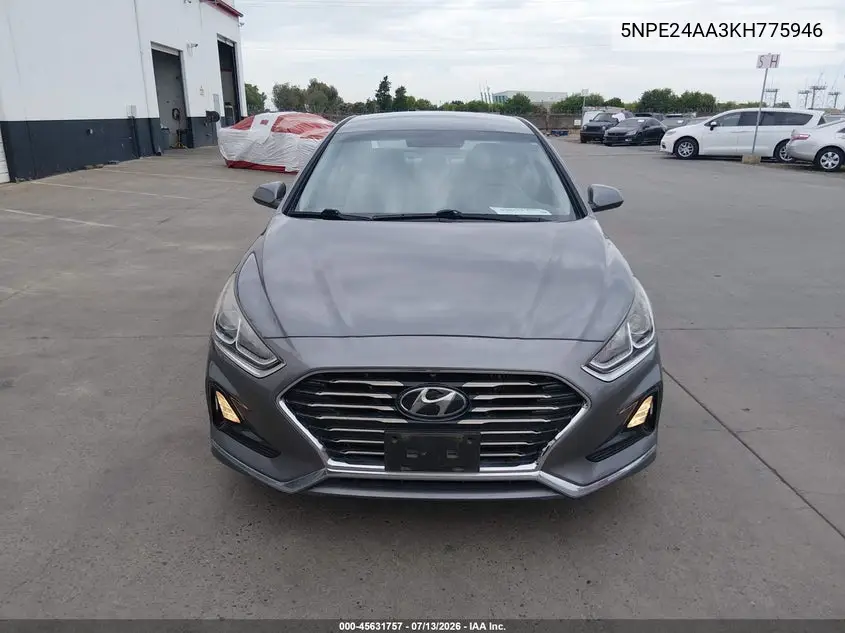 2019 Hyundai Sonata Eco VIN: 5NPE24AA3KH775946 Lot: 45631757