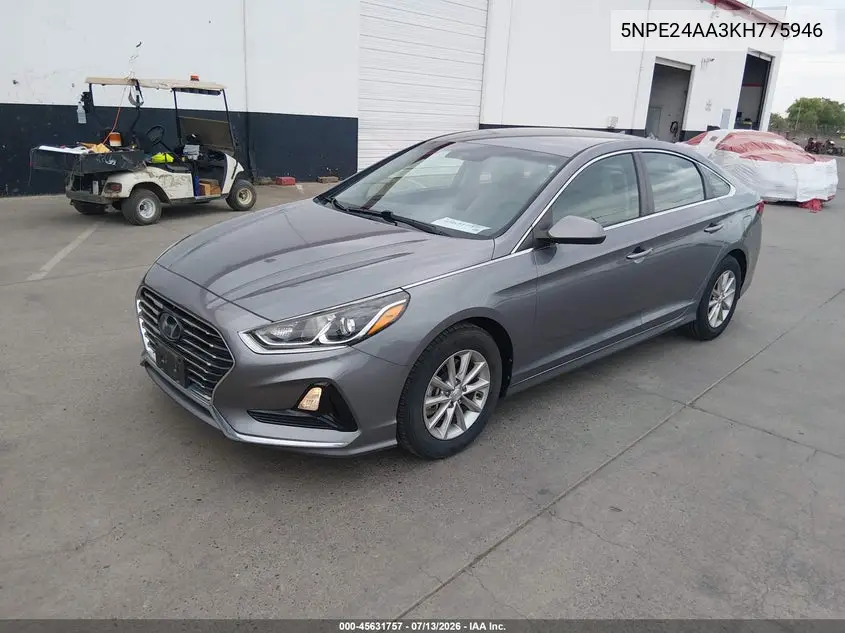 2019 Hyundai Sonata Eco VIN: 5NPE24AA3KH775946 Lot: 45631757