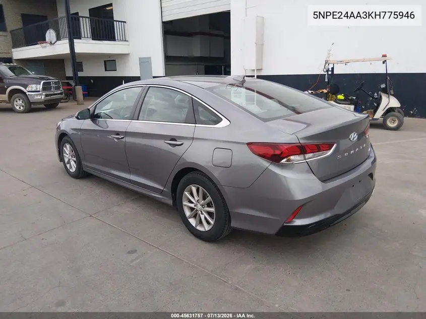 2019 Hyundai Sonata Eco VIN: 5NPE24AA3KH775946 Lot: 45631757