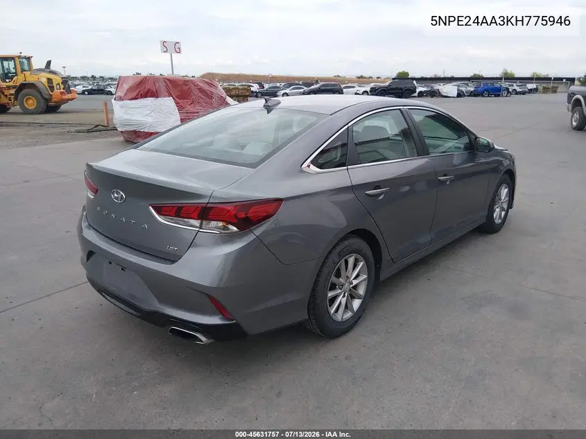 2019 Hyundai Sonata Eco VIN: 5NPE24AA3KH775946 Lot: 45631757