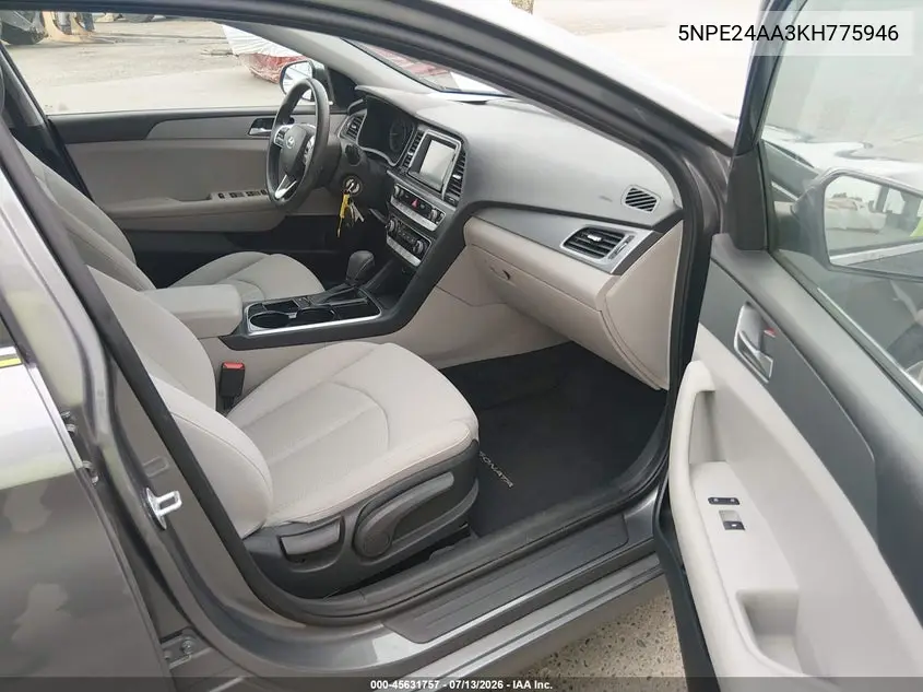 2019 Hyundai Sonata Eco VIN: 5NPE24AA3KH775946 Lot: 45631757