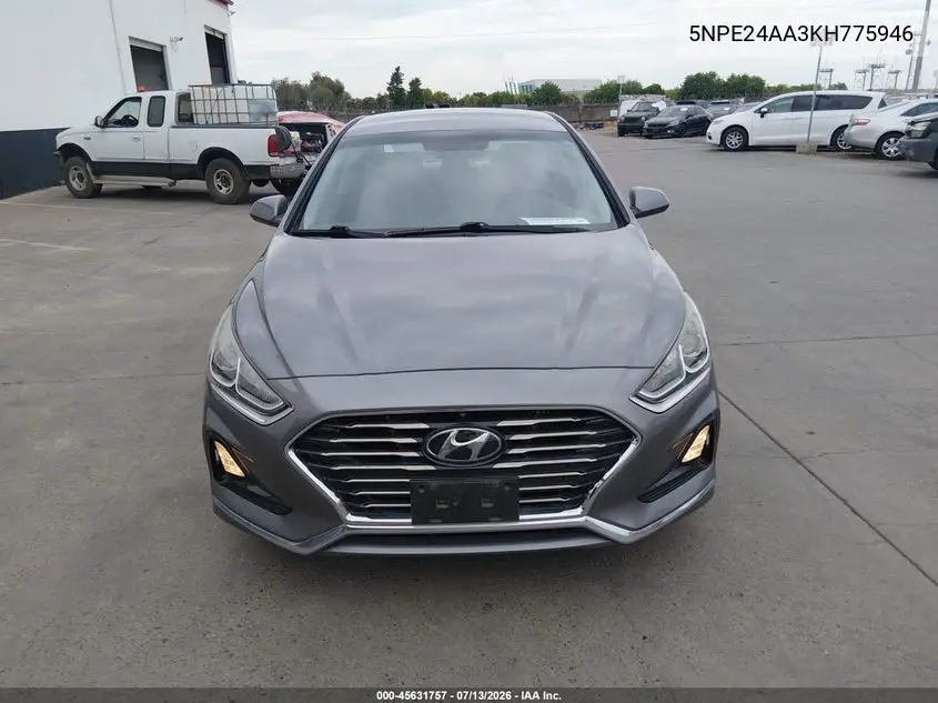 2019 Hyundai Sonata Eco VIN: 5NPE24AA3KH775946 Lot: 45631757