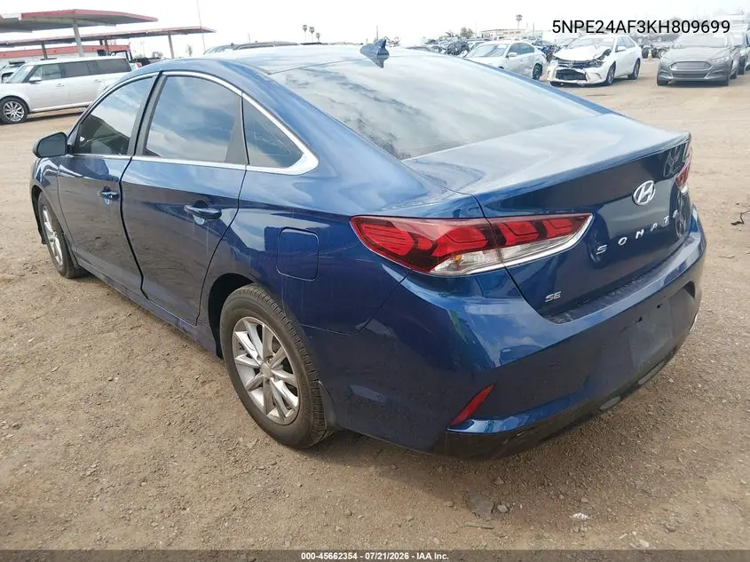 2019 Hyundai Sonata Se VIN: 5NPE24AF3KH809699 Lot: 45662354