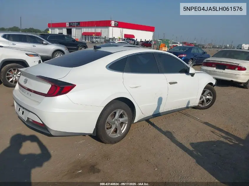 5NPEG4JA5LH061576 2020 Hyundai Sonata Se