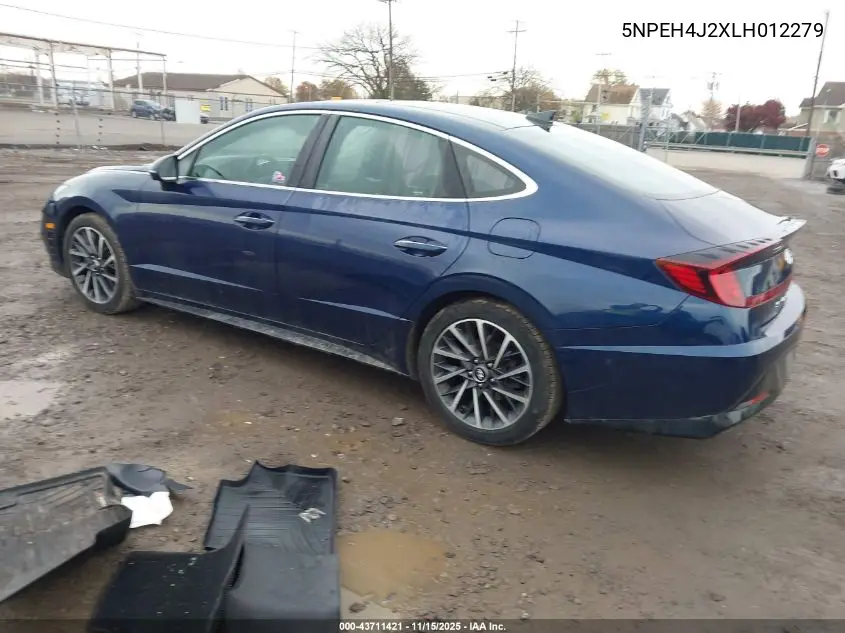 5NPEH4J2XLH012279 2020 Hyundai Sonata Limited