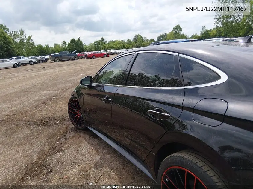 2021 Hyundai Sonata Sel Plus VIN: 5NPEJ4J22MH117467 Lot: 45335113