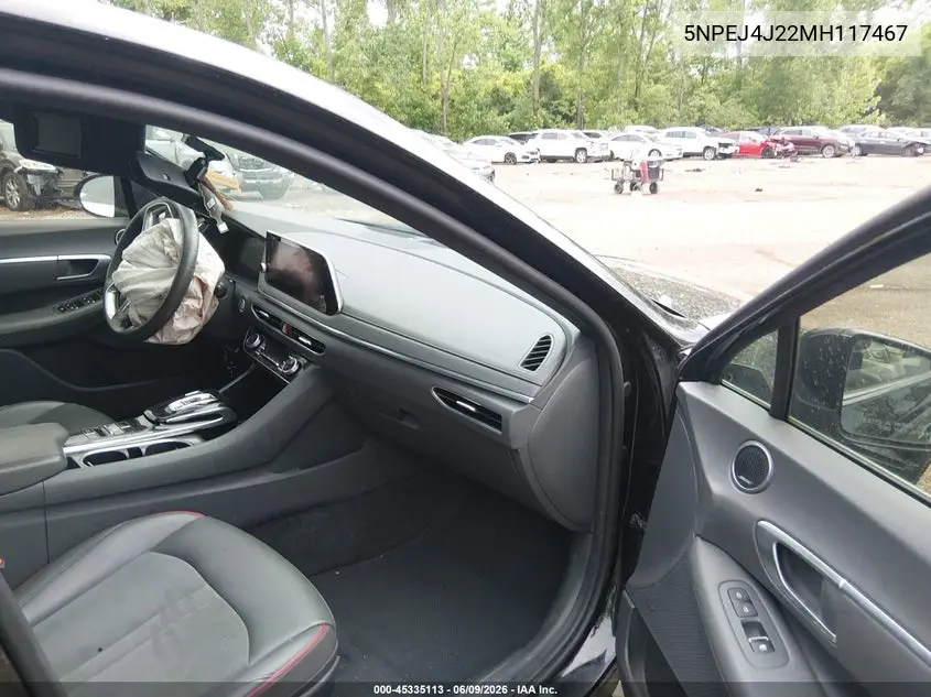 2021 Hyundai Sonata Sel Plus VIN: 5NPEJ4J22MH117467 Lot: 45335113