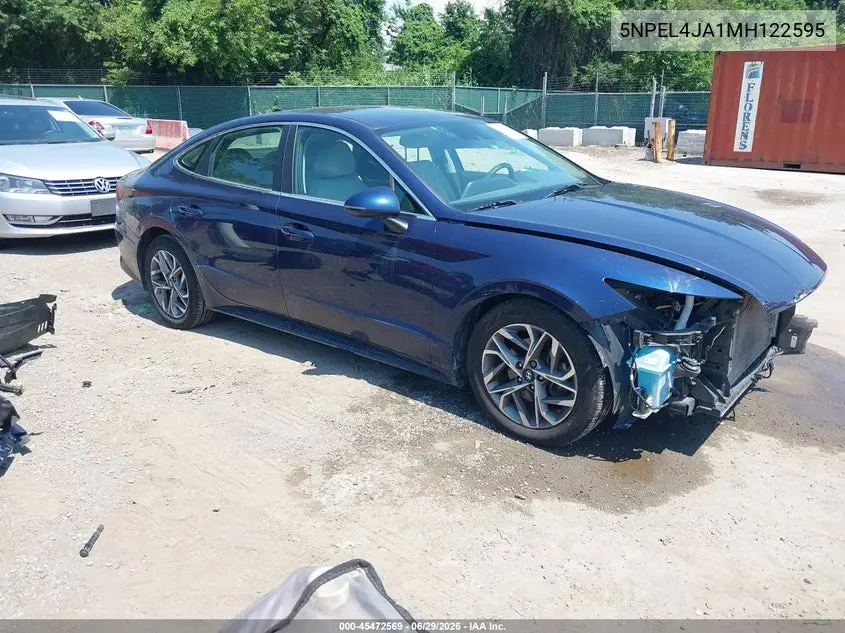 2021 Hyundai Sonata Sel VIN: 5NPEL4JA1MH122595 Lot: 45472569