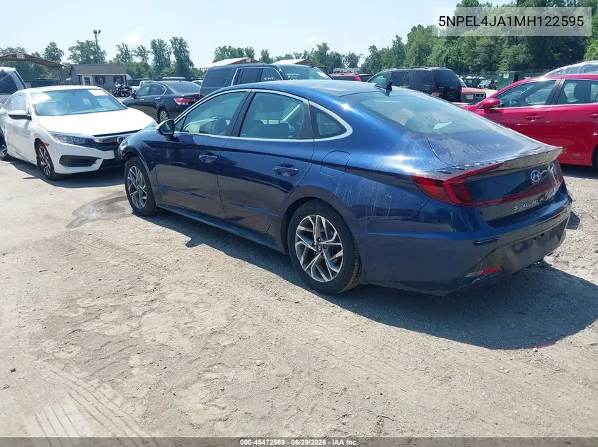 2021 Hyundai Sonata Sel VIN: 5NPEL4JA1MH122595 Lot: 45472569