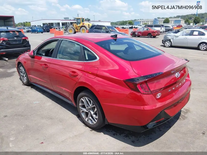 2021 Hyundai Sonata Sel VIN: 5NPEL4JA7MH096908 Lot: 45605446