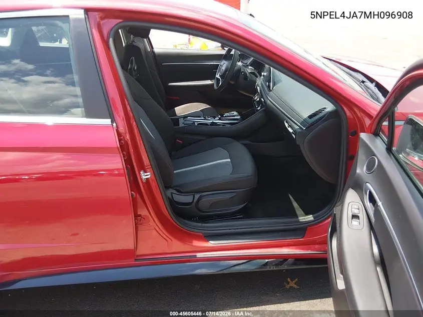 2021 Hyundai Sonata Sel VIN: 5NPEL4JA7MH096908 Lot: 45605446