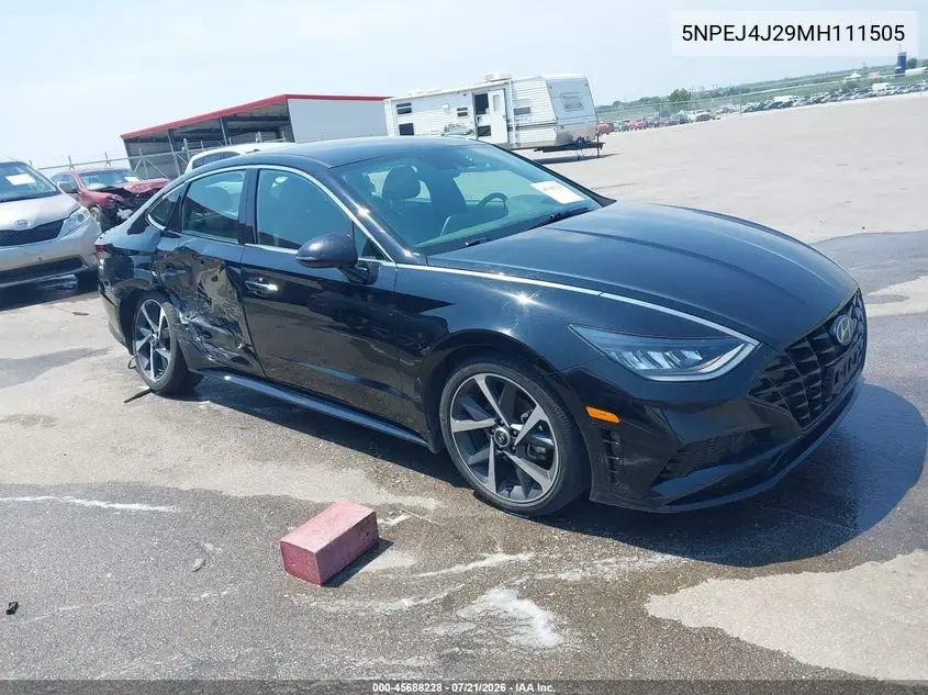 2021 Hyundai Sonata Sel Plus VIN: 5NPEJ4J29MH111505 Lot: 45688228