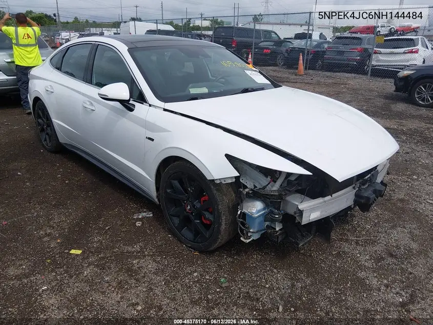 2022 Hyundai Sonata N Line Night Edition VIN: 5NPEK4JC6NH144484 Lot: 45375170