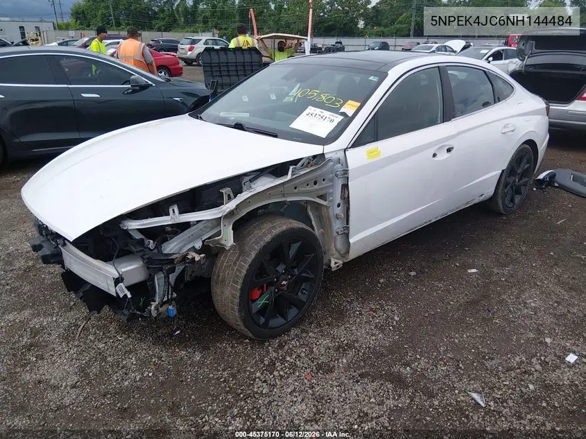 2022 Hyundai Sonata N Line Night Edition VIN: 5NPEK4JC6NH144484 Lot: 45375170