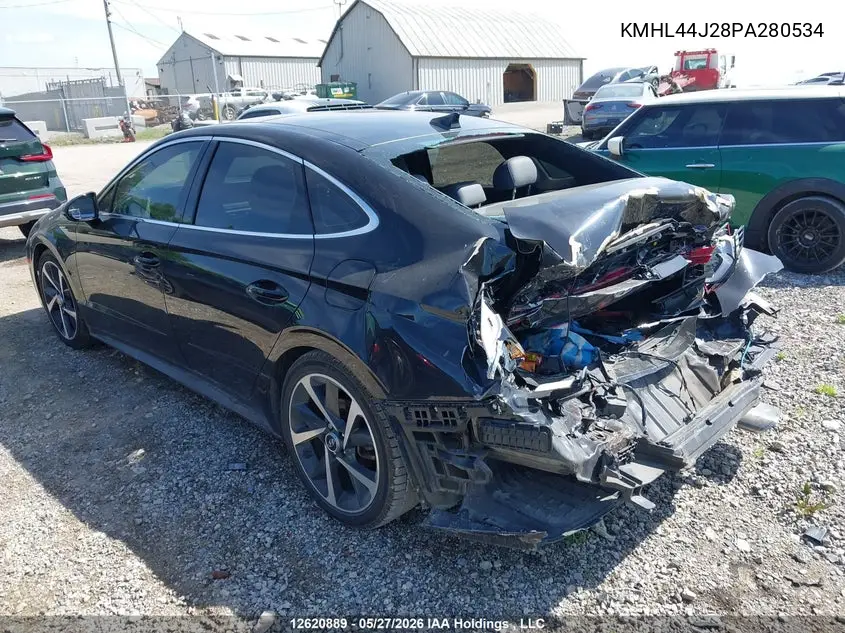 2023 Hyundai Sonata Sel Plus VIN: KMHL44J28PA280534 Lot: 12620889