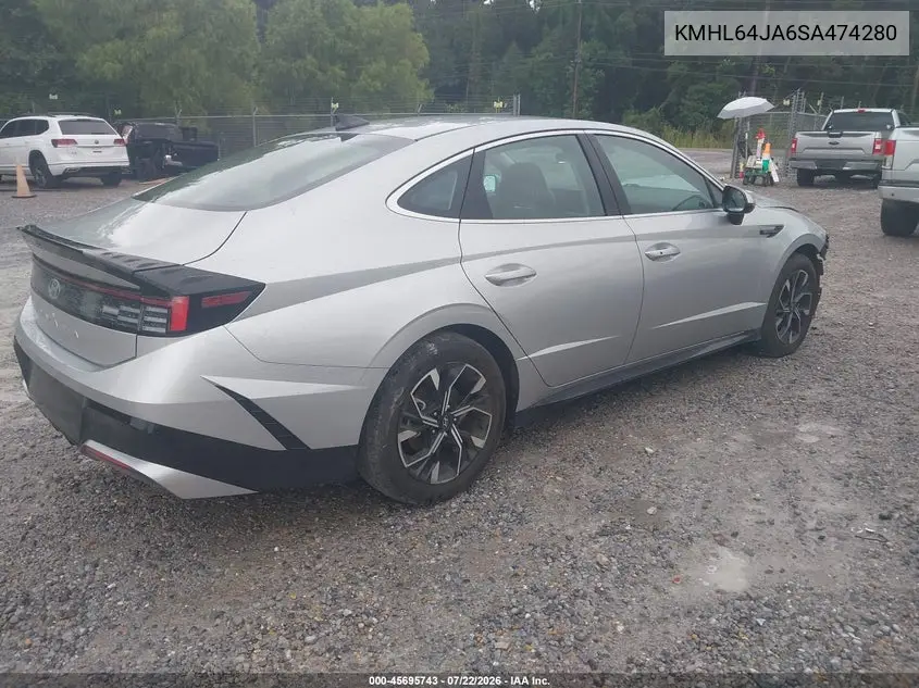 2025 Hyundai Sonata Sel VIN: KMHL64JA6SA474280 Lot: 45695743