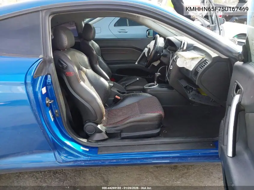 2005 Hyundai Tiburon Gt/Se VIN: KMHHN65F75U167469 Lot: 44269188