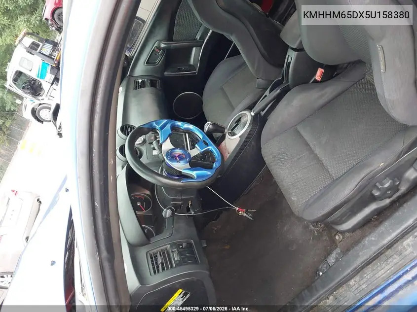 2005 Hyundai Tiburon Gs VIN: KMHHM65DX5U158380 Lot: 45495329