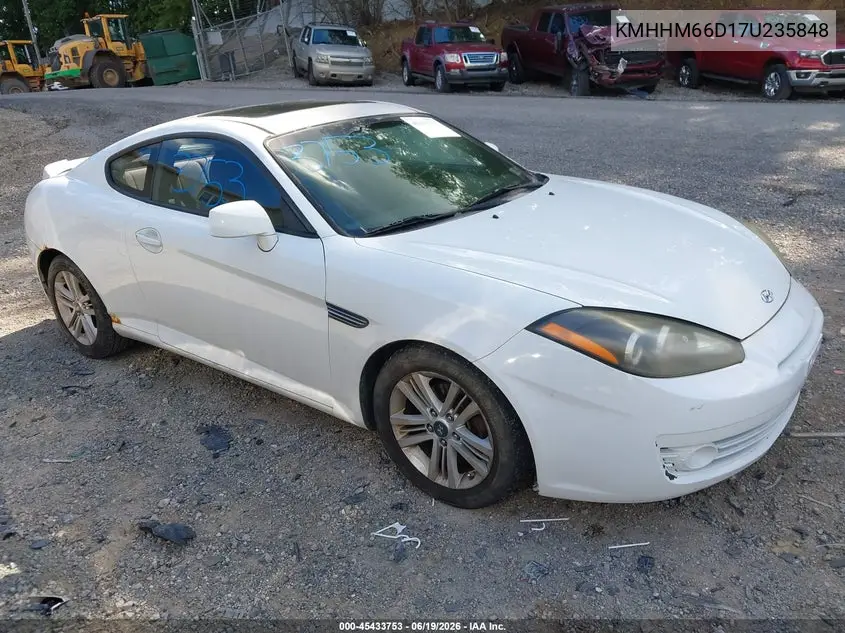 2007 Hyundai Tiburon Gs VIN: KMHHM66D17U235848 Lot: 45433753