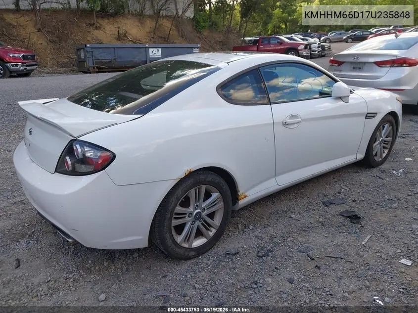 2007 Hyundai Tiburon Gs VIN: KMHHM66D17U235848 Lot: 45433753